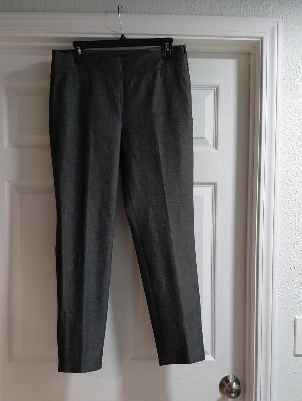 Talbots Women's Straight-Leg Dress Trousers in Charcoal Gray